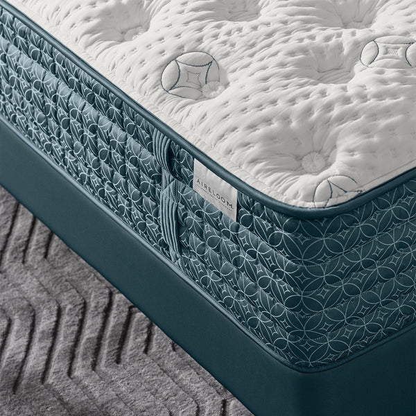 Aireloom Etude Extra Firm Mattress Corner Detail In A Bedroom