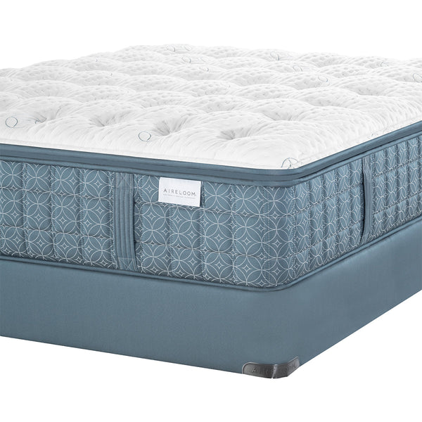 Aireloom Opus Luxury Firm Mattress On Box Spring Corner Detail