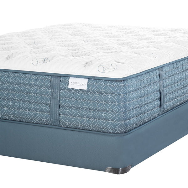 Aireloom Sonata Plush Mattress On A Box Spring Corner Detail