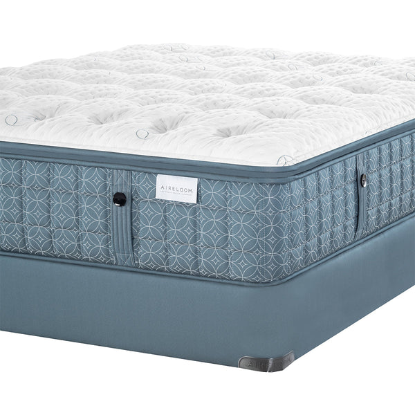 Aireloom Symphony Plush Mattress On A Box Spring Corner Detail