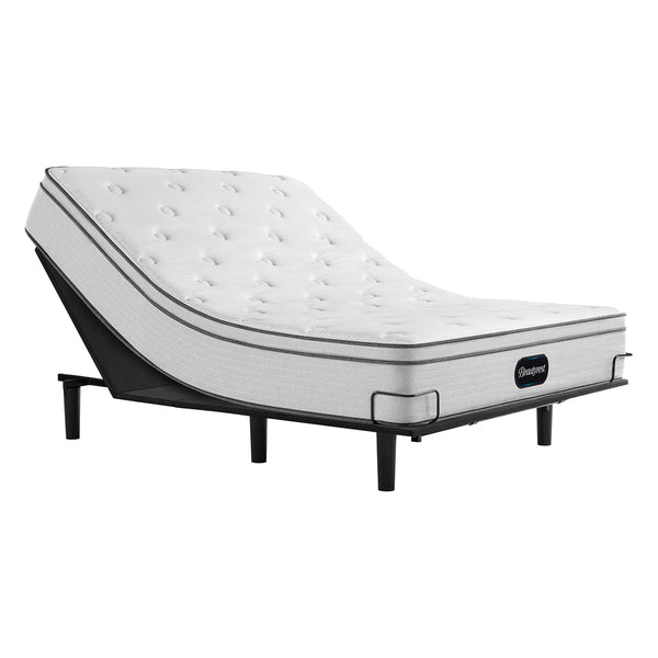 Beautyrest BR800 Plush Euro Top Mattress On Adjustable Base