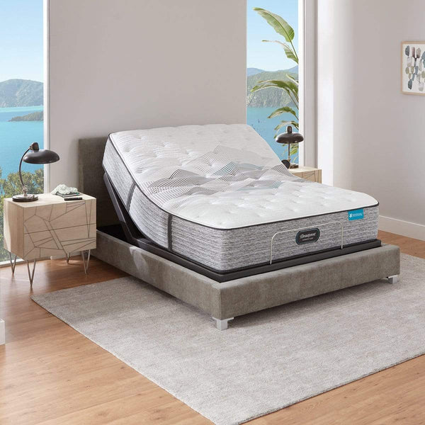 Beautyrest Harmony Lux Plush Mattress In Bedroom On Adjustable Base