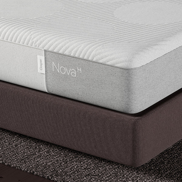 Casper Nova Hybrid Mattress On Bed In Bedroom Corner Detail