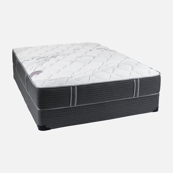 Cheswick Manor Kingston Plush Mattress On Box Spring Angle View