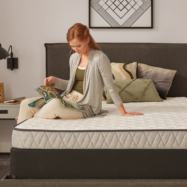 Sealy Altway Mattress In Bedroom Woman Relaxing