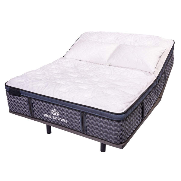 Kingsdown Stratton Ultra Euro Hybrid Mattress On Adjustable Base