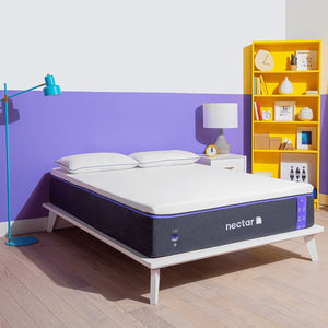 Nectar Premier Mattress With Pillows In Bedroom