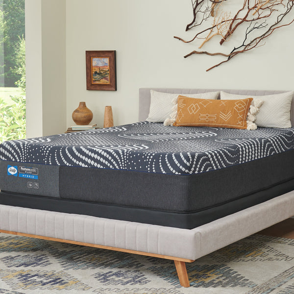 Sealy High Point Firm Mattress On Bed Frame In Bedroom