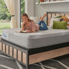 Sealy Hybrid Elstead Firm Mattress In Bedroom Woman Relaxing