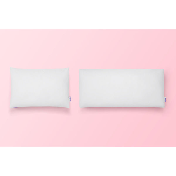 Purple Cloud Pillows, Standard Size and King Size Overhead View