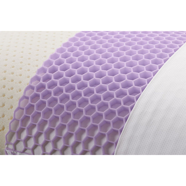 Purple Harmony Pillow Comfort Layers And Fabric Cover Exposed