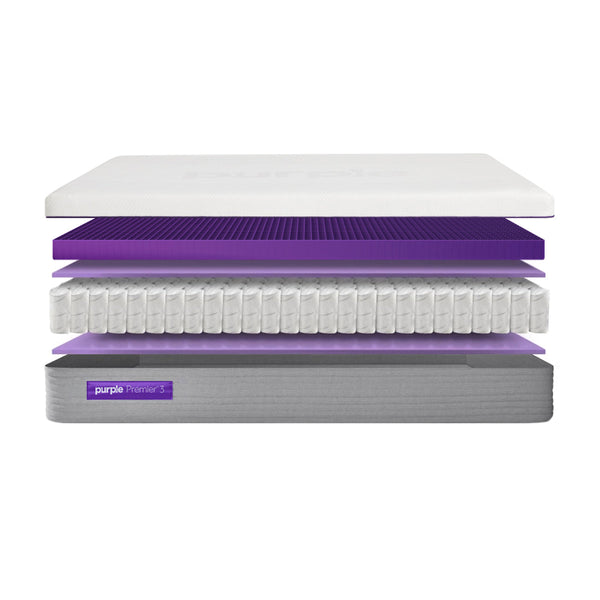 The Purple Hybrid Premier 3 Mattress Layer Cutaway