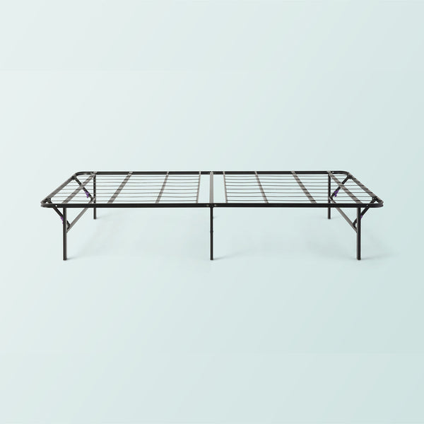 Purple Platform Bed Frame in Black by itself