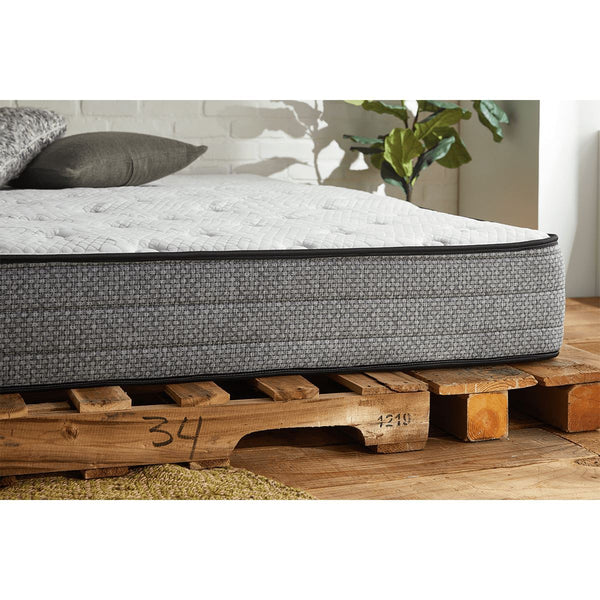 Sleep Inc. by Corsicana 10" Hybrid Mattress Corner Detail In Bedroom