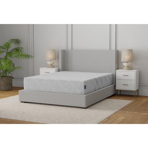 SmartLife Calla Plush Mattress On Bed Frame In Bedroom