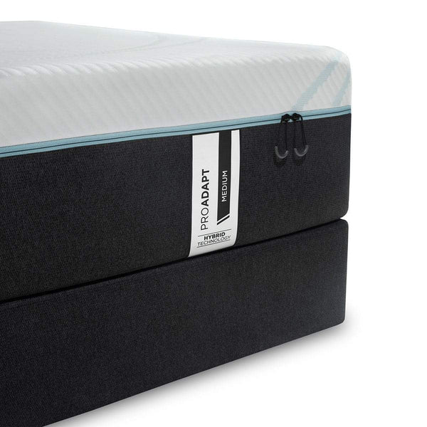 TEMPUR-ProAdapt Medium Hybrid Mattress and Boxspring Corner