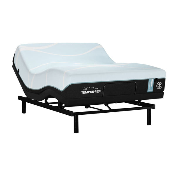 TEMPUR-PRObreeze MEDIUM MATTRESS ON AN ADJUSTABLE BASE