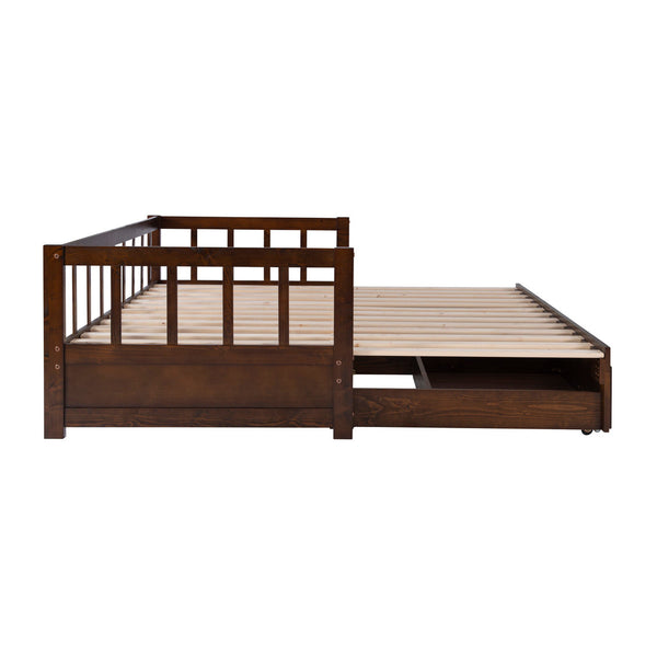Hope Daybed with Drawers in Espresso-open