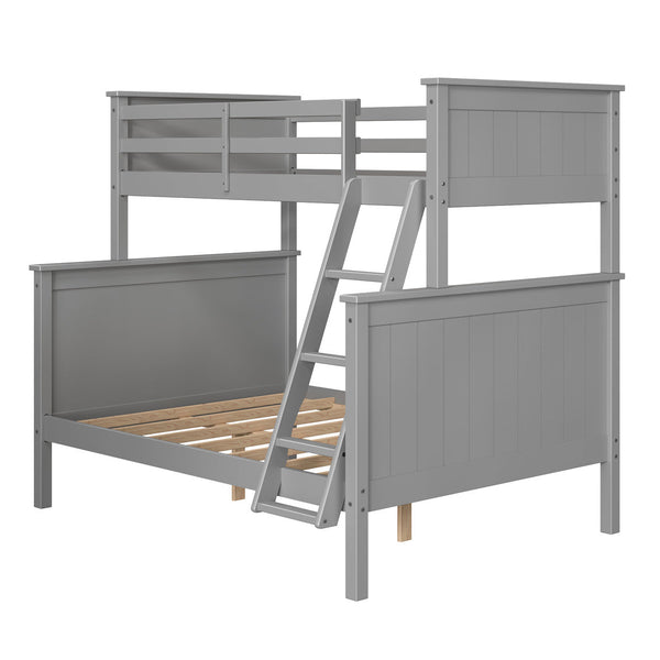 Leah Twin over Full Bunk Bed in Grey