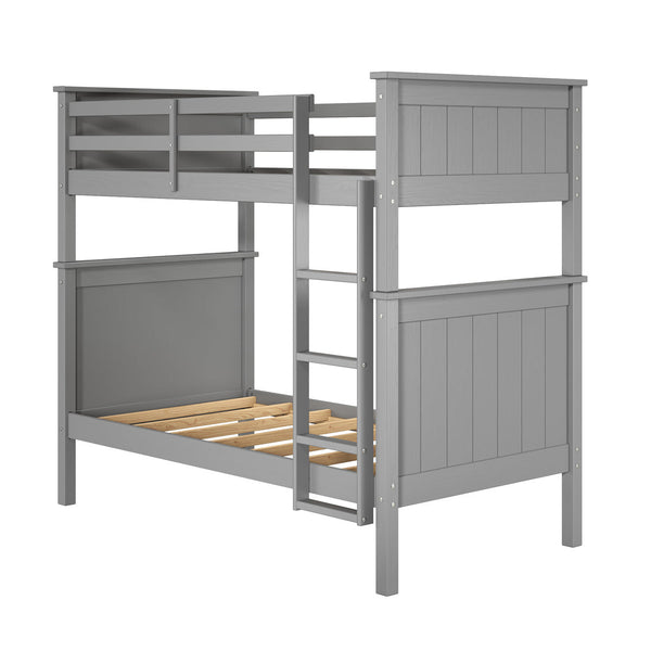 Leah Twin over Twin Bunk Bed in Grey