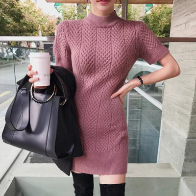 New Arrival Slim Knit Basic Dress High Quality & Elegant