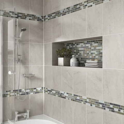 Mosaics are also commonly used for borders to finish the edges of tiles or to provide an elegant border to your tiles.