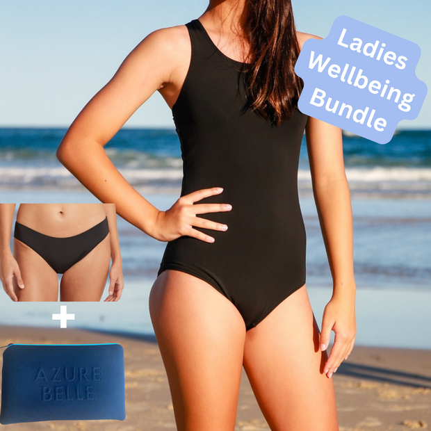 Azure Belle period swimwear size guide