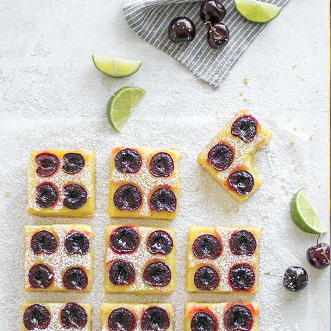 Cherry lime bars