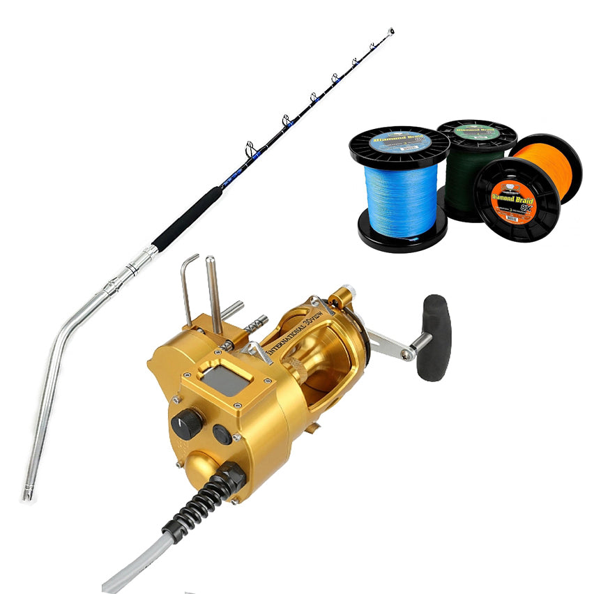 Daiwa Tanacom 750 with CHAOS Kite Rod CHAOS Gold 32 with Winthrop Top Combo