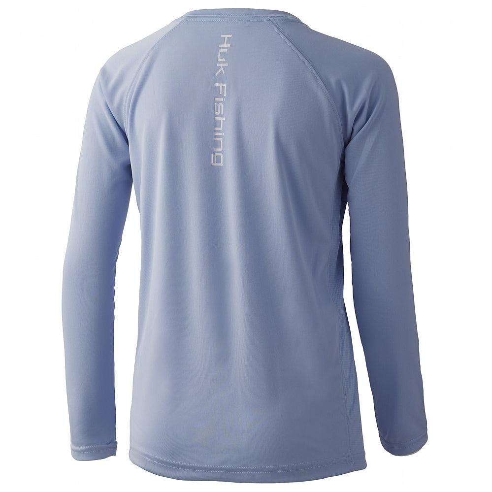 HUK Youth Refraction Double Header Long Sleeve - Storm from HUK - CHAOS  Fishing
