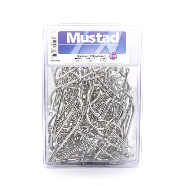 Mustad 34007 Stainless Steel O'Shaunghnessy Hook 50PK-100PK from