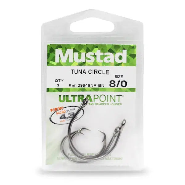 Mustad 39933NP Demon Perfect Circle In Line 2X Up Eye - Black Nickel from  MUSTAD - CHAOS Fishing