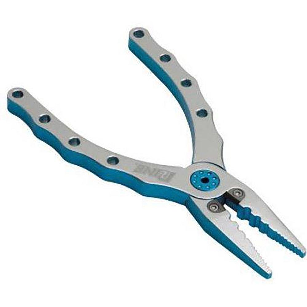 P-Line 6.5 Aluminum Pliers with Centre Cutter Silver Blue from PLINE -  CHAOS Fishing
