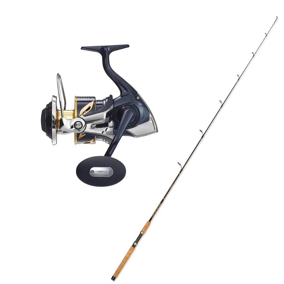 Shimano STELLA SW C 30000 with CHAOS SPC 20-40 7FT Gold Rod Combo