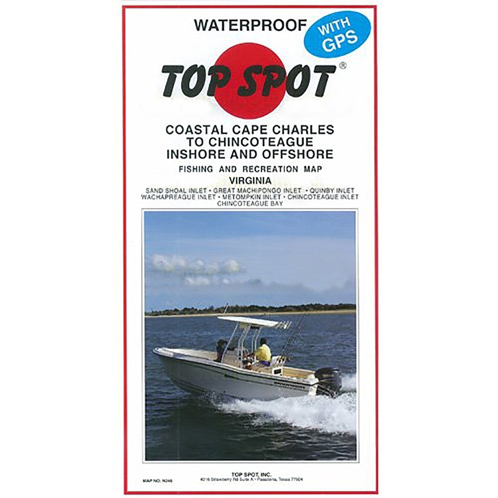 Top Spot Fishing Map N241, North Carolina Offshore, Cape Fear to