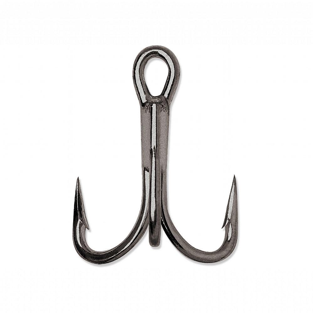 VMC 9651 Short Shank Treble Hooks 4; Black Nickel; 25