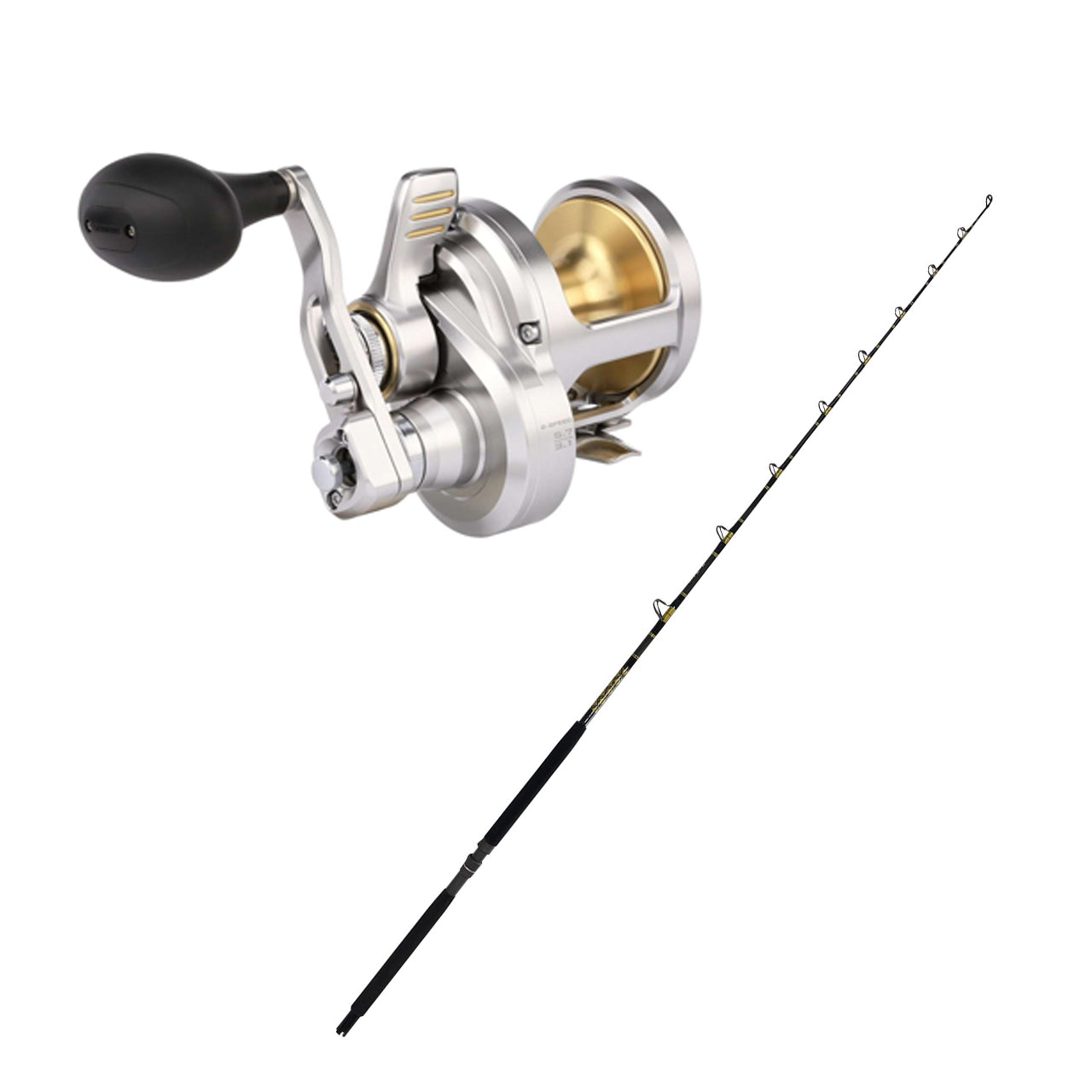 Shimano TALICA 16II LEVER DRAG 2 SPD with KC 15-30 7'0 Composite CHAOS  Gold Combo from SHIMANO/CHAOS - CHAOS Fishing
