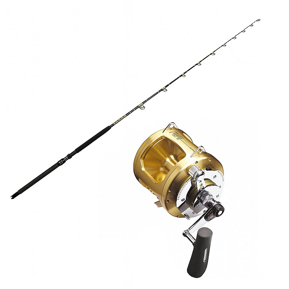 Shimano TIAGRA 50WA TROLLING 2 SPD with STA 50-100 6' CHAOS Gold