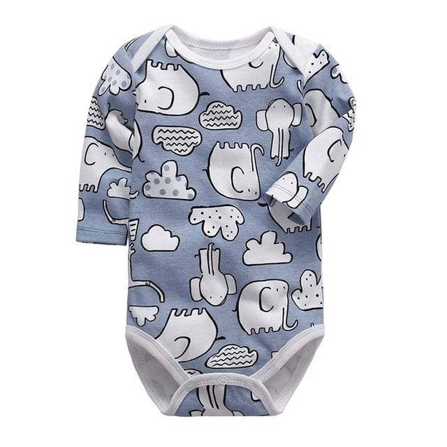 Baby Babies Bebes Clothes Long Newborn Bodysuit  Sleeve Cotton Printing Infant Clothing 1pcs 0-24 Months - Bestselling7900