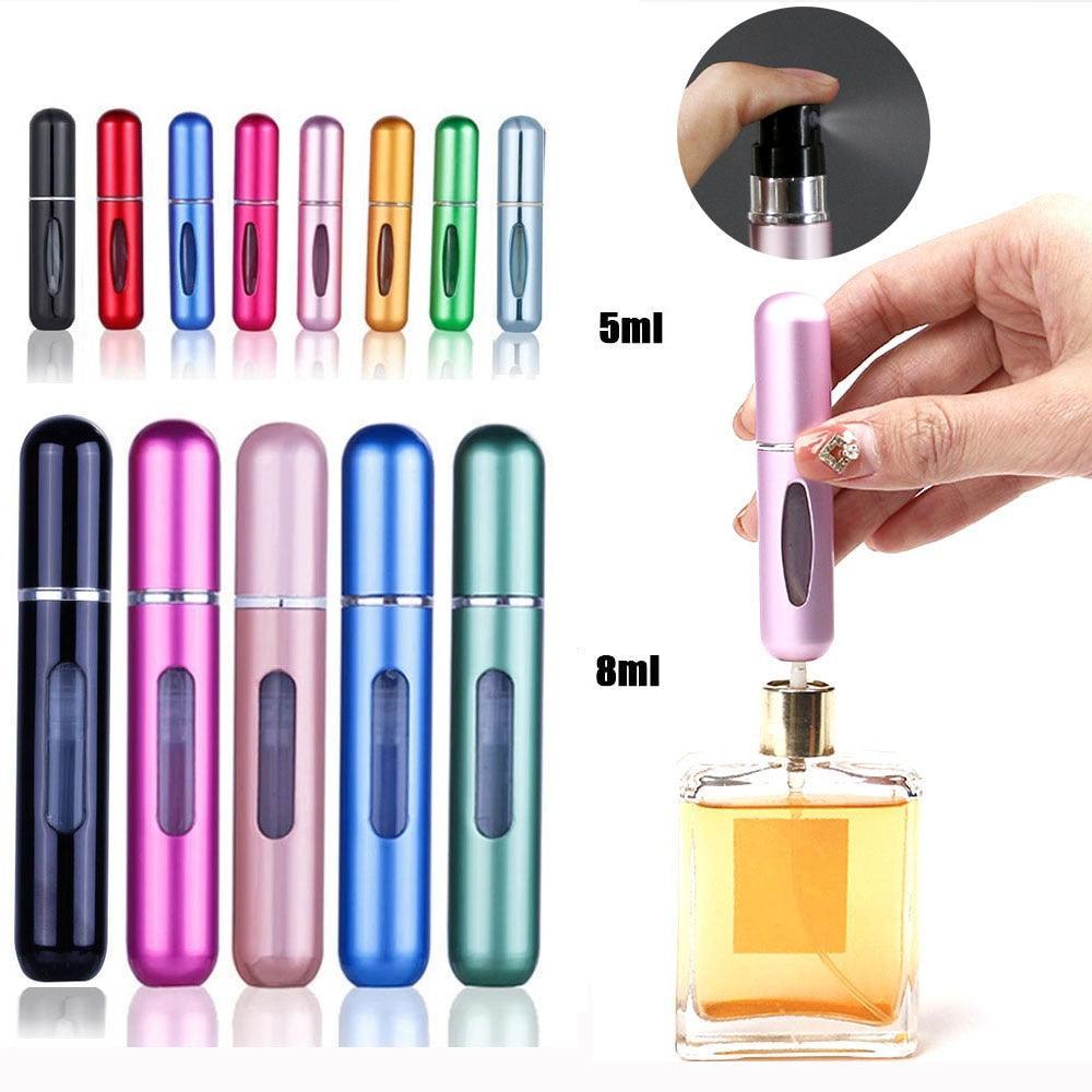 Mini Frasco de Perfume Portátil Recarregável 5mL E 8mL