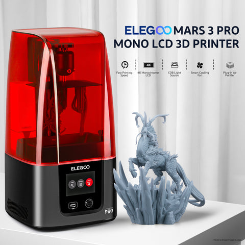 Elegoo Mars 3 Harts 3d-printer