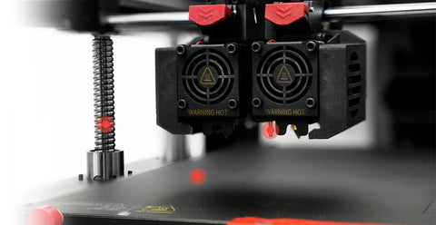 3D printer raise3d pro3 extruders, idex , 3D skrivare