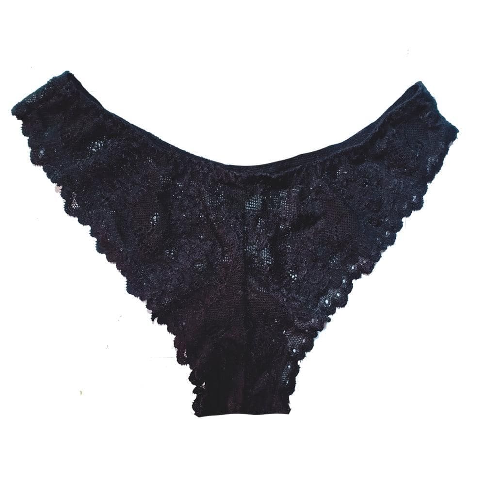 cheeky Black Lace Transparent panty ()