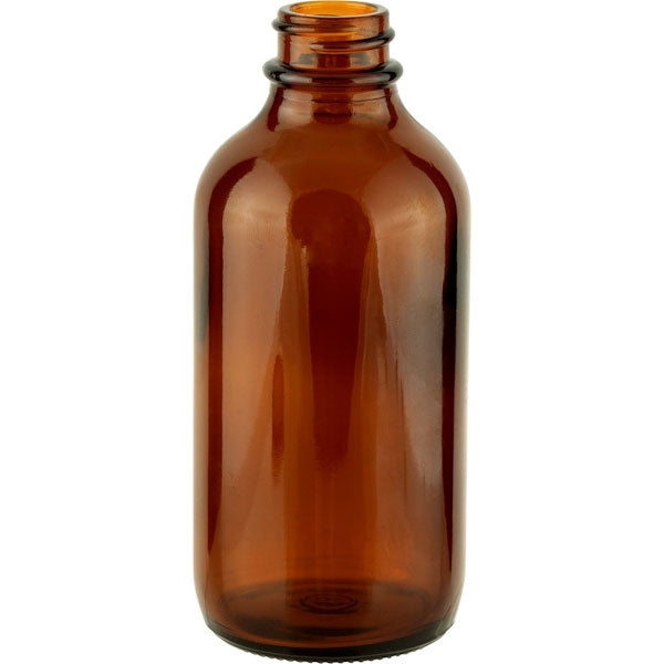 Boston Round Glass Bottle, 8 oz.