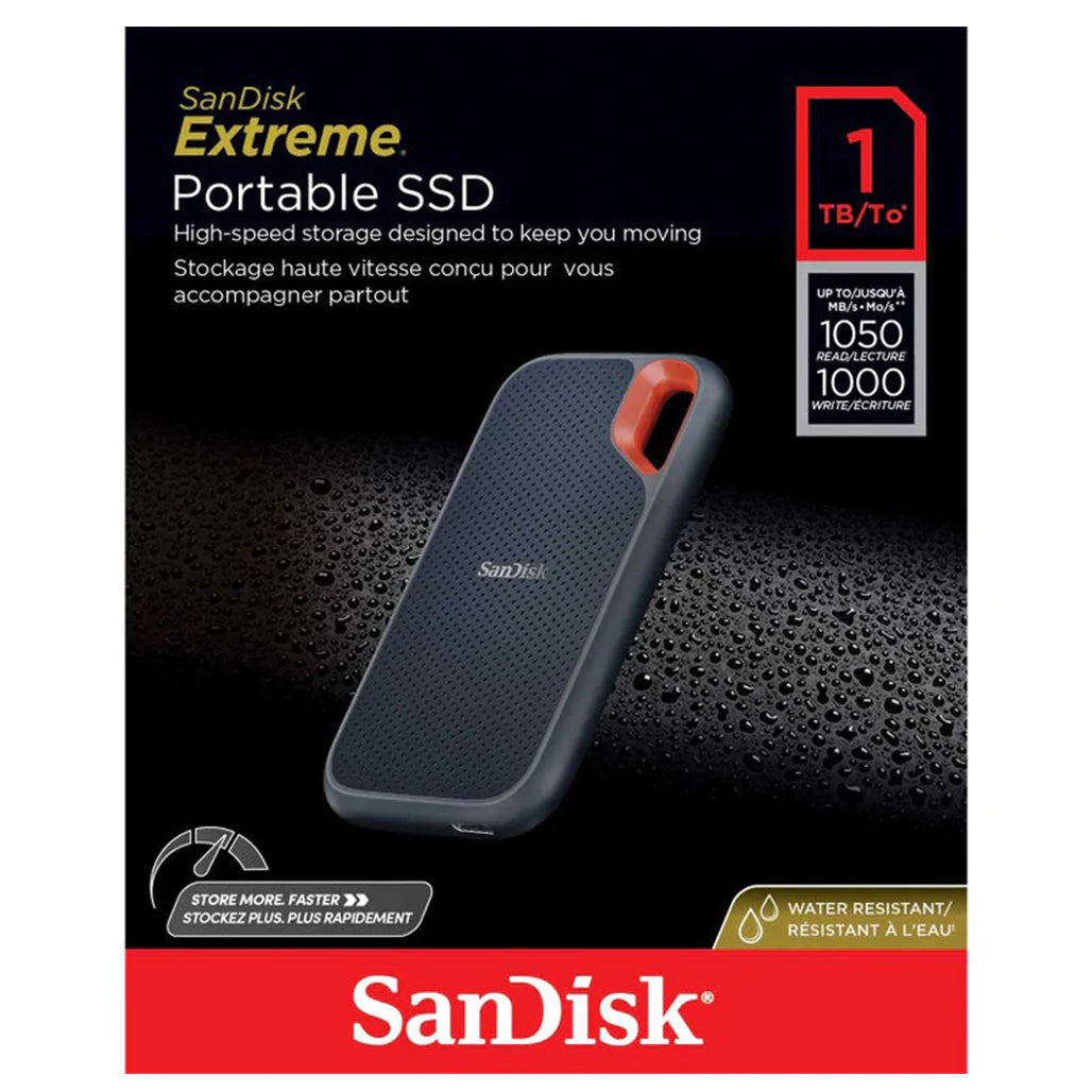 SanDisk 1TB | 2TB Extreme Portable SSD - to 1050MB/s - USB-C, – Bros LB