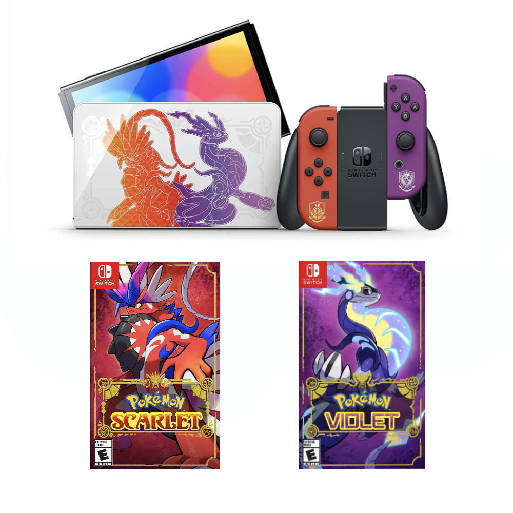 Nintendo Switch Pokémon Scarlet & Violet Console Both Games – Game Bros LB