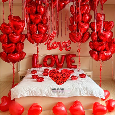 Hjärtliga Höjdpunkter - Kärleksballonger och Rosenregn för Alla Hjärtans Dag