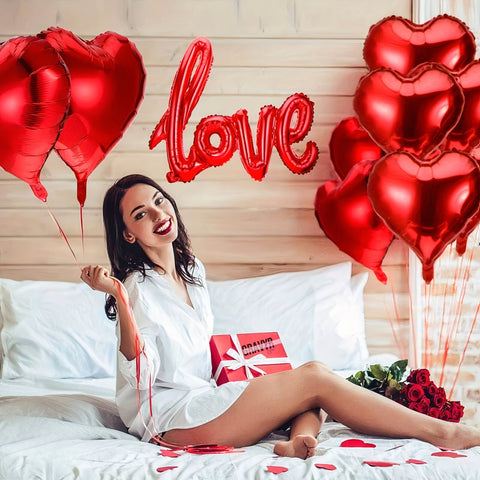 Hjärtliga Höjdpunkter - Kärleksballonger och Rosenregn för Alla Hjärtans Dag