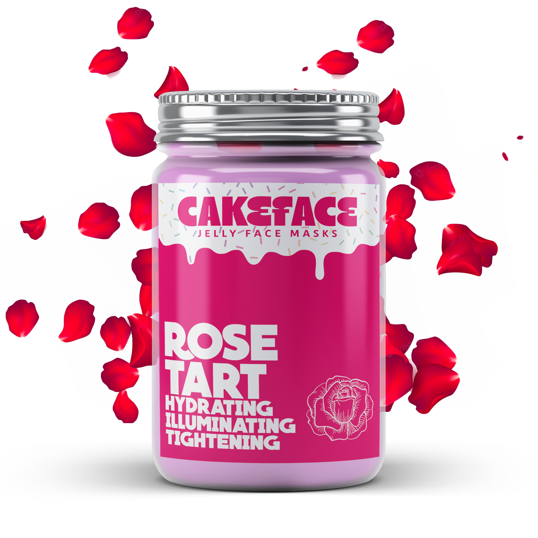 Rose Tart Jelly Face Mask - Cake Face Beauty product image