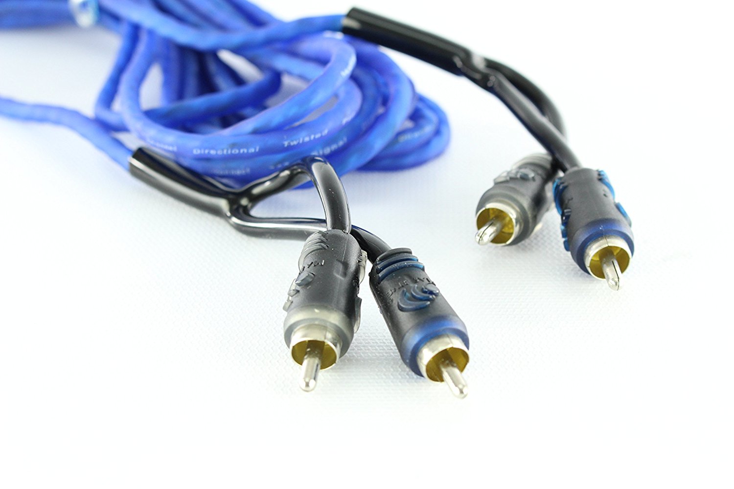 Long 17' Ft Feet 5m Shielded RCA Cable 2 Male to 2 Male Home Car Audio  Amplifier
